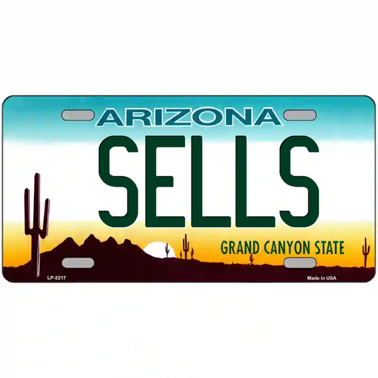 Sells Arizona Metal Sign