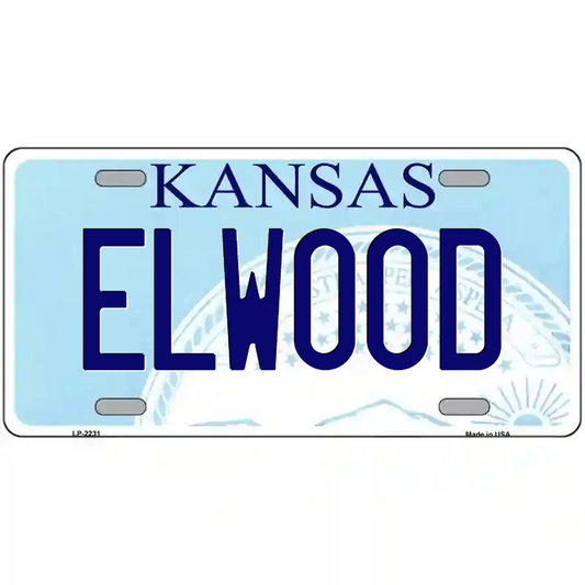 Elwood Kansas Metal Sign