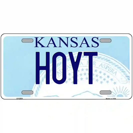 Hoyt Kansas Metal Sign