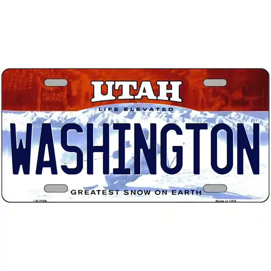 Washington Utah Metal Sign