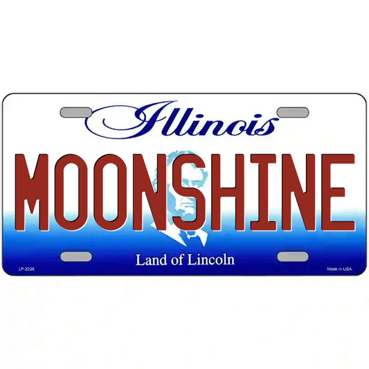 Moonshine Illinois Metal Sign