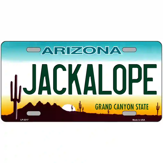 Jackalope Arizona Metal Sign