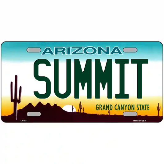 Summit Arizona Metal Sign