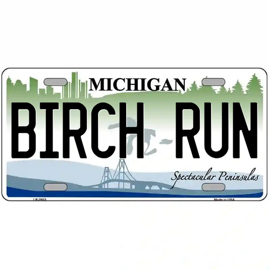 Birch Run Michigan Metal Sign