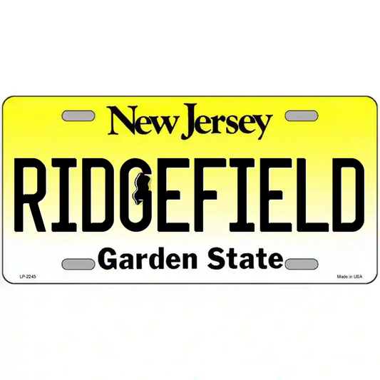 Ridgefield New Jersey Metal Sign