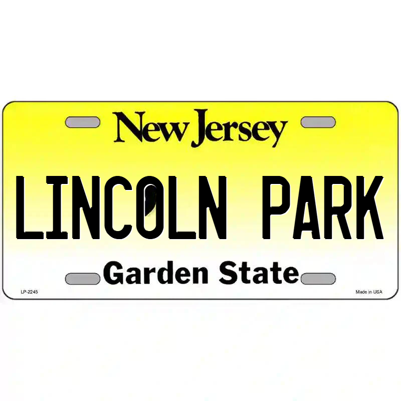 Lincoln Park New Jersey Metal Sign