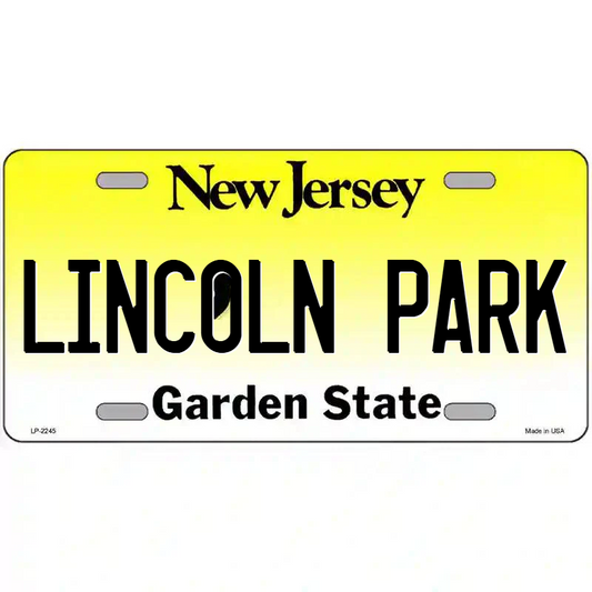 Lincoln Park New Jersey Metal Sign