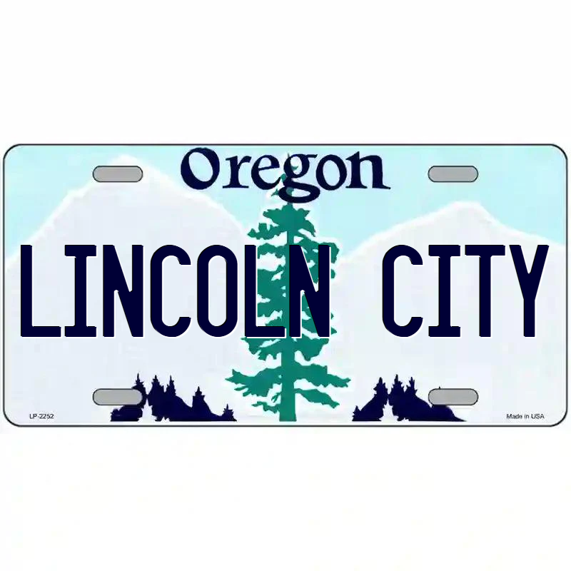 Lincoln City Oregon Metal Sign