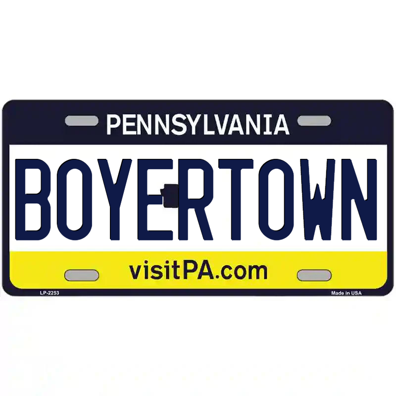 Boyerstown Pennsylvania Metal Sign