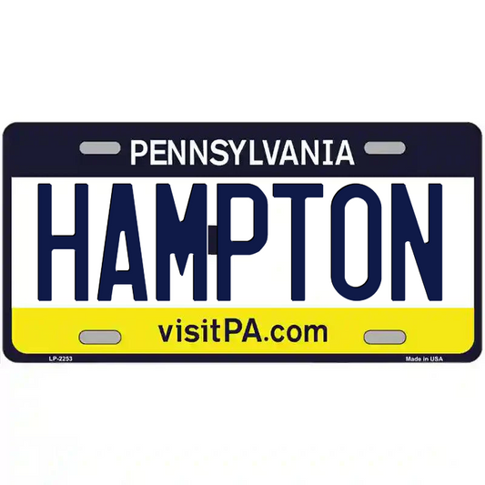 Hampton Pennsylvania Metal Sign