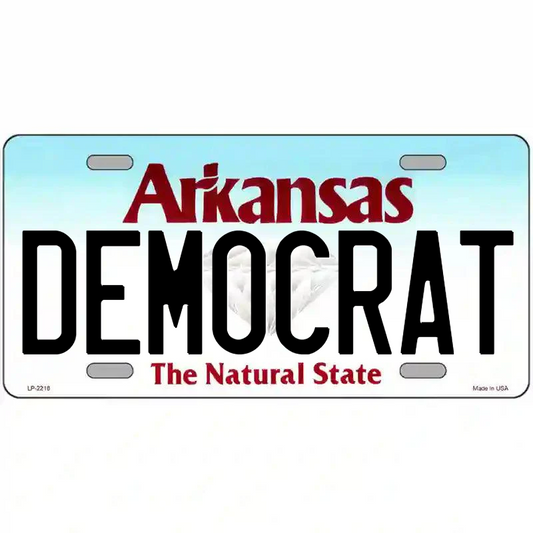 Democrat Arkansas Metal Sign