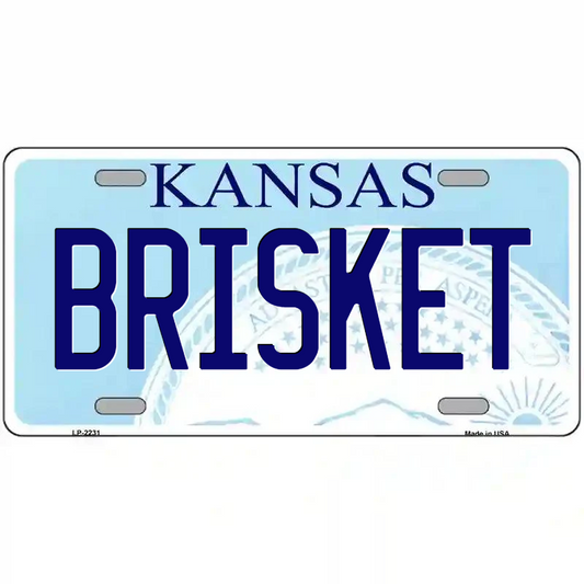 Brisket Kansas Metal Sign