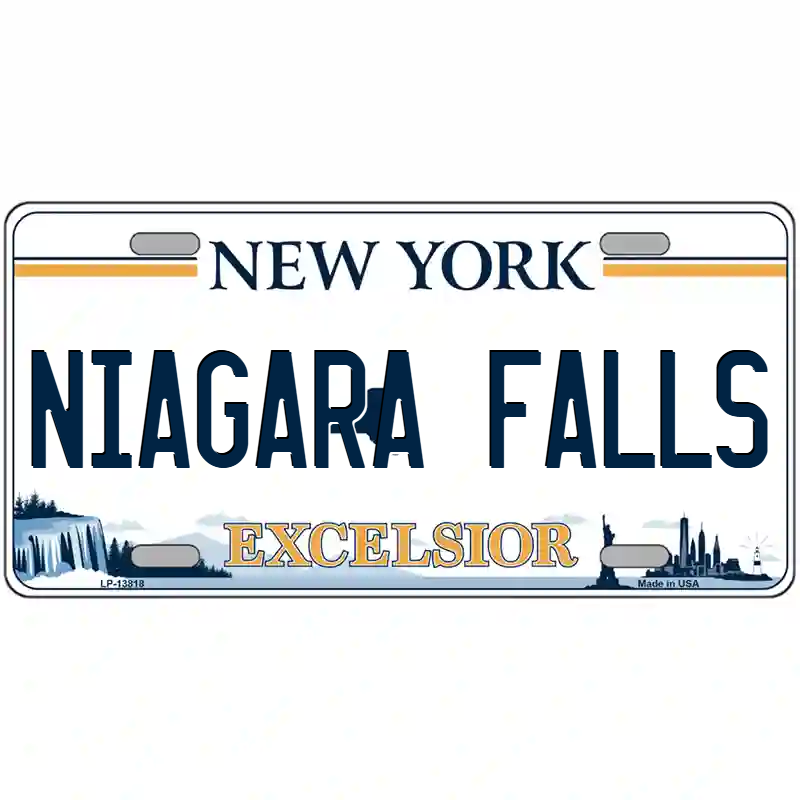 Niagara Falls New York Excelsior Metal Sign