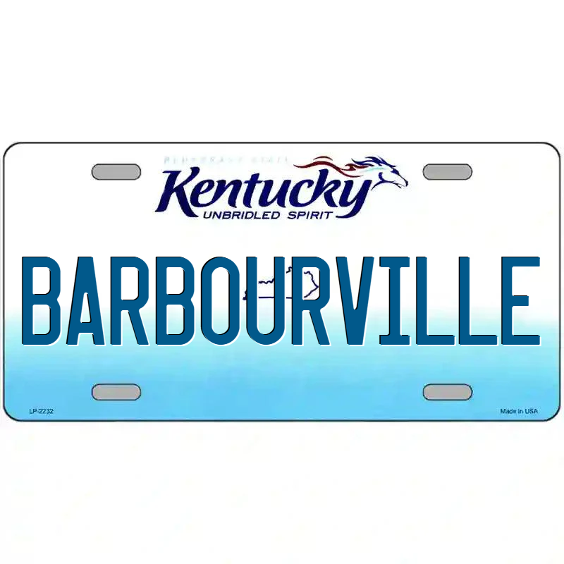 Barbourville Kentucky Metal Sign