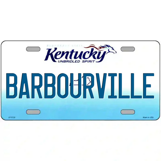 Barbourville Kentucky Metal Sign