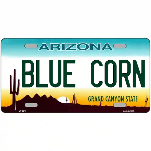 Blue Corn Arizona Metal Sign