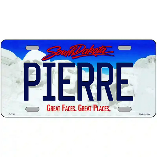 Pierre South Dakota Metal Sign