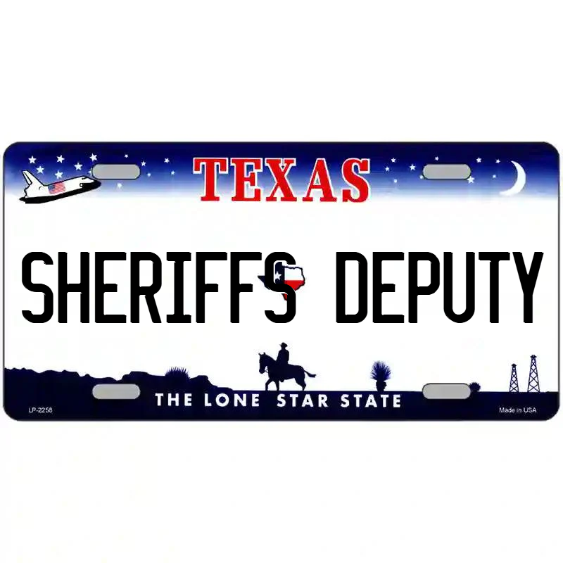 Sheriff's Deputy Texas Metal Sign
