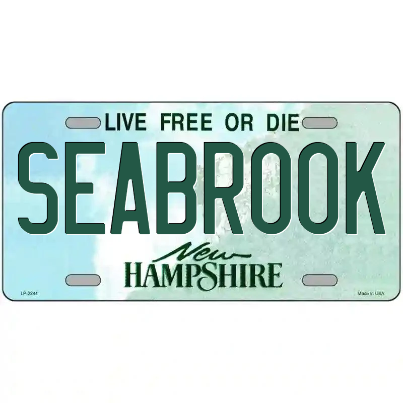 Seabrook New Hampshire Metal Sign