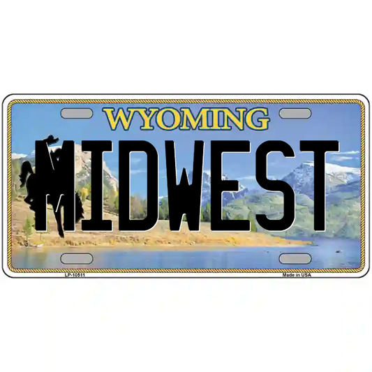 Midwest Wyoming Metal Sign