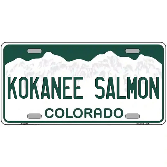 Kokanee Salmon Colorado Metal Sign