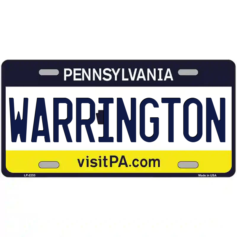 Warrington Pennsylvania Metal Sign