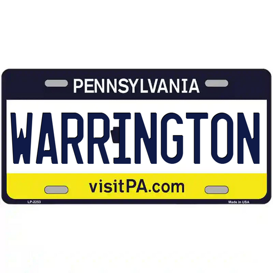 Warrington Pennsylvania Metal Sign