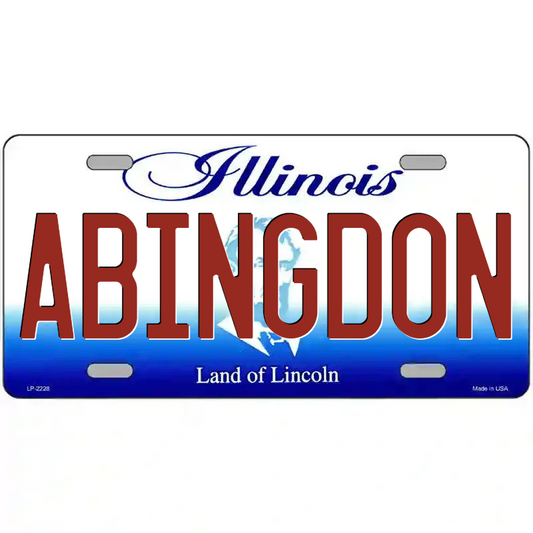 Abingdon Illinois Metal SIgn