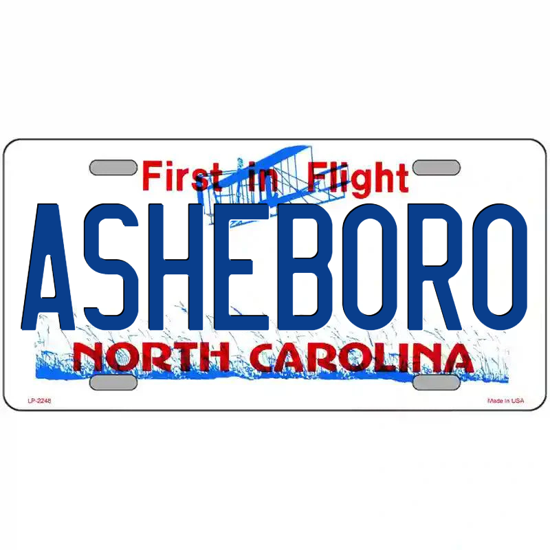 Asheboro North Carolina Metal Sign