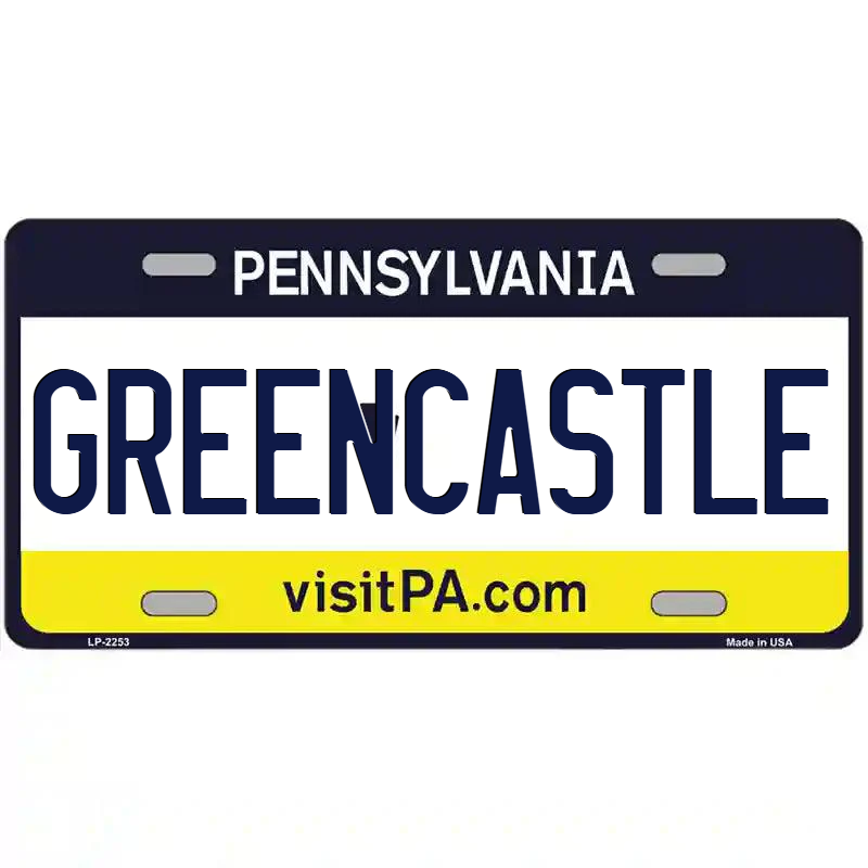 Greencastle Pennsylvania Metal Sign