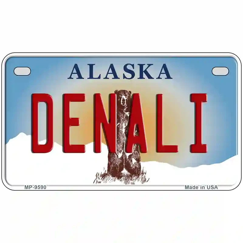 Denali Alaska Motorcycle/Golf Cart Metal Sign