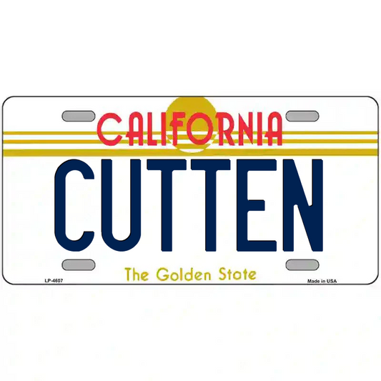 Cutten California Metal Sign