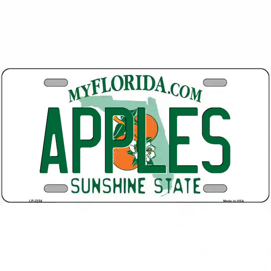 Apples Florida Metal Sign
