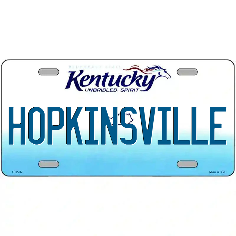 Hopkinsville Kentucky Metal Sign