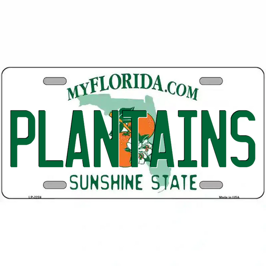 Plantains Florida Metal Sign