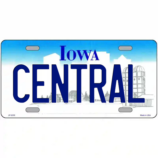 Central Iowa Metal Sign