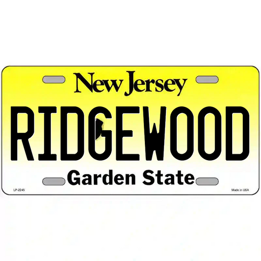 Ridgewood New Jersey Metal Sign
