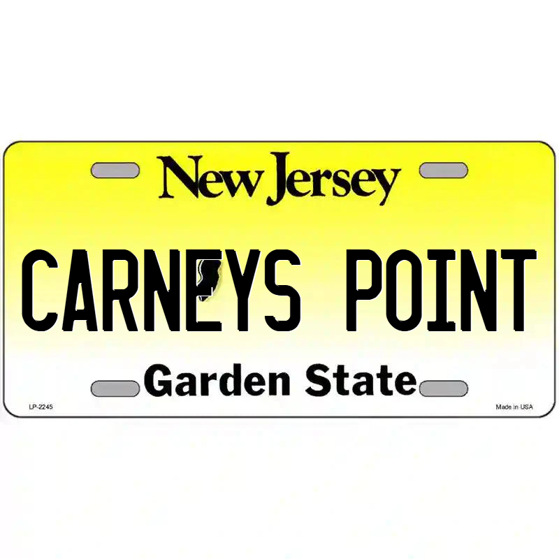 Carneys Point New Jersey Metal Sign
