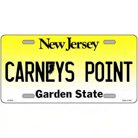 Carneys Point New Jersey Metal Sign
