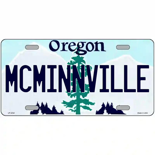 McMinnville Oregon Metal Sign