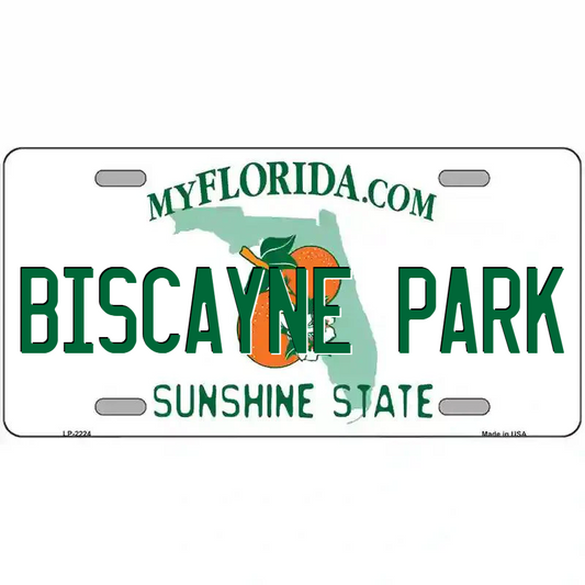 Biscayne Park Florida Metal Sign