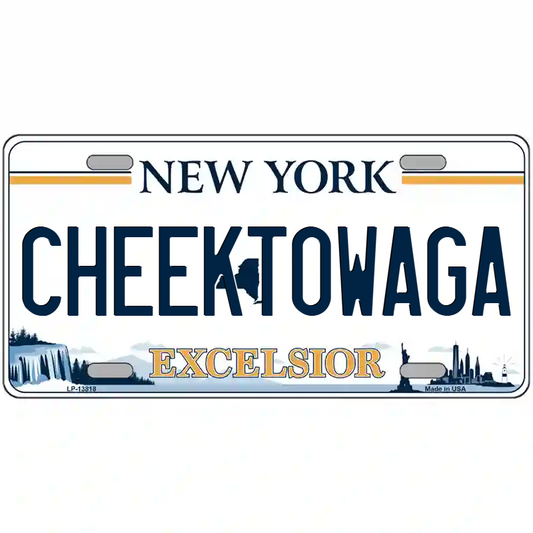 Cheektowaga New York Excelsior Metal Sign
