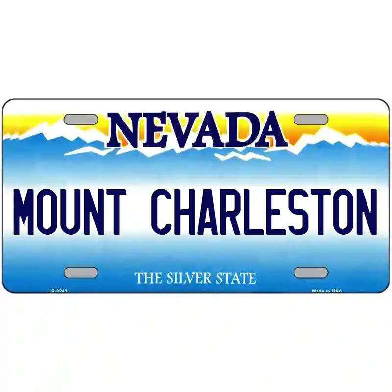 Mount Charleston Nevada Metal Sign