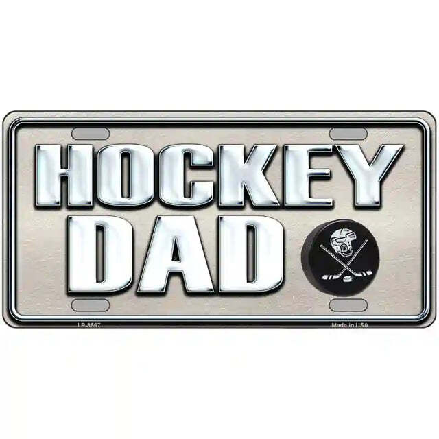 Hockey Dad Metal Sign