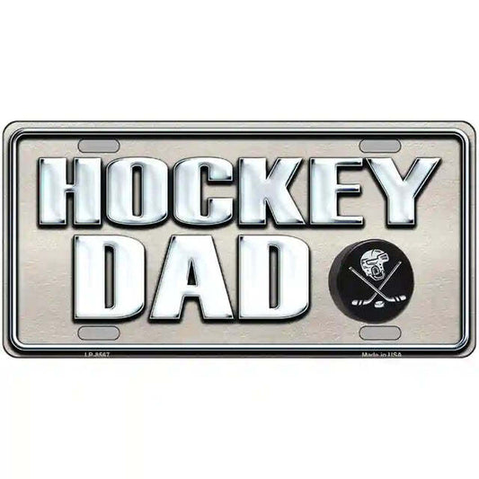 Hockey Dad Metal Sign
