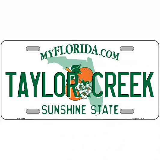 Taylor Creek Florida Metal Sign