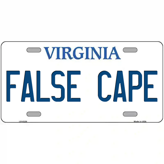 False Cape Virginia Metal Sign
