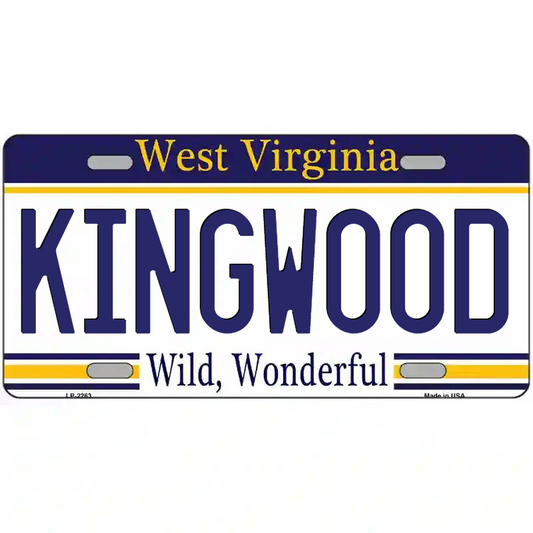 Kingwood West Virginia Metal Sign