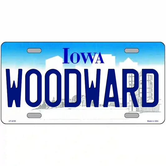 Woodward Iowa Metal Sign