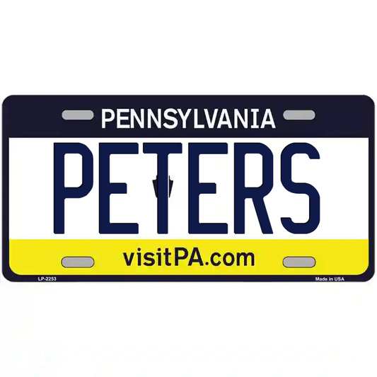 Peters Pennsylvania Metal Sign